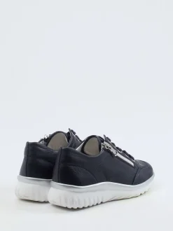 Semler – Komfort-Sneaker aus Kalbleder Dunkelblau