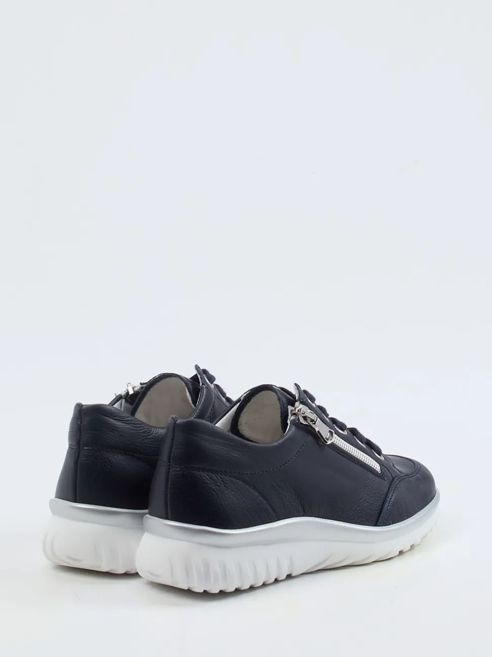 Semler – Komfort-Sneaker aus Kalbleder Dunkelblau