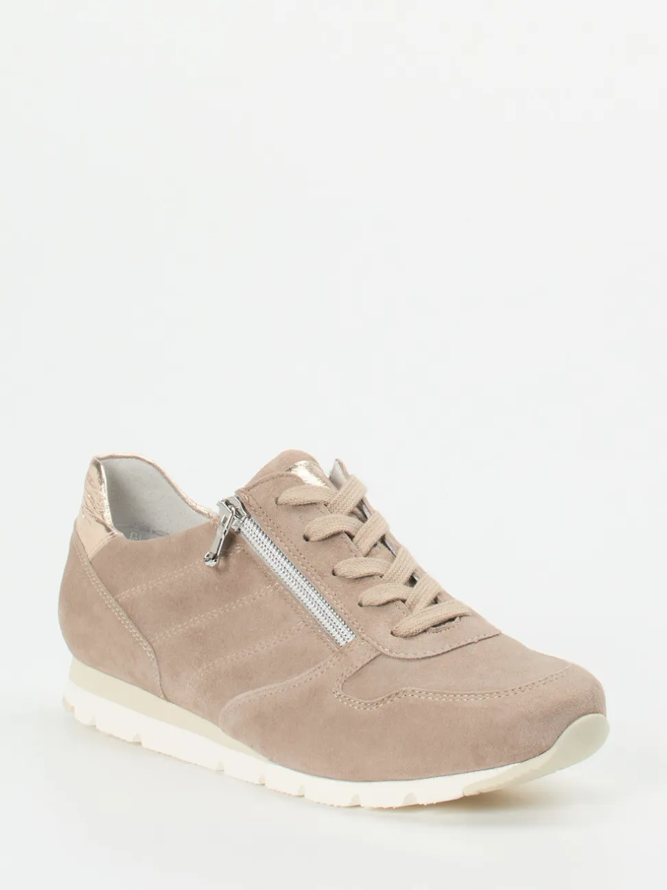Semler – Komfort-Sneaker aus Veloursleder beige