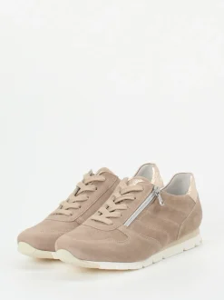 Semler – Komfort-Sneaker aus Veloursleder beige