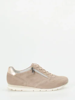 Semler – Komfort-Sneaker aus Veloursleder beige
