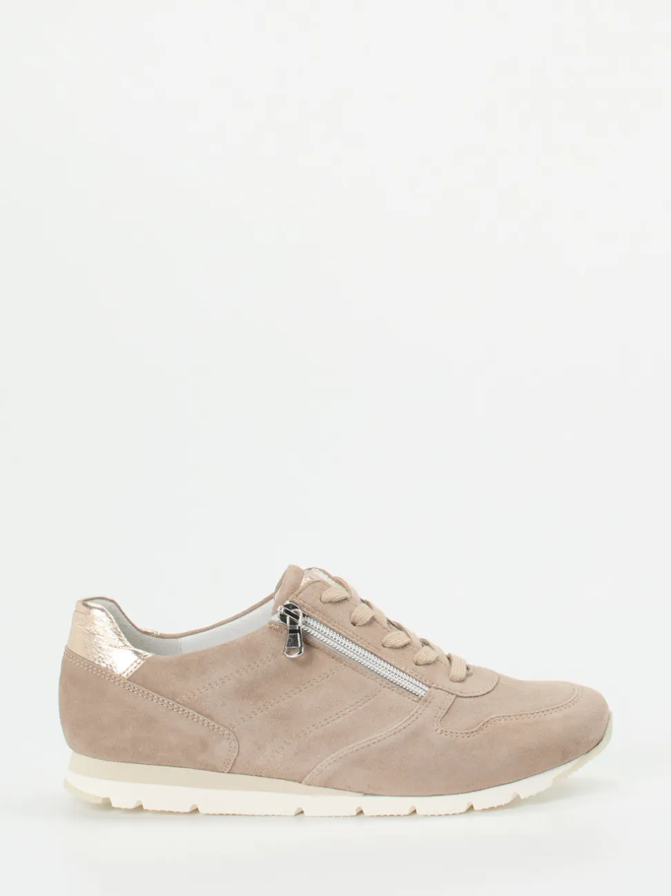 Semler – Komfort-Sneaker aus Veloursleder beige