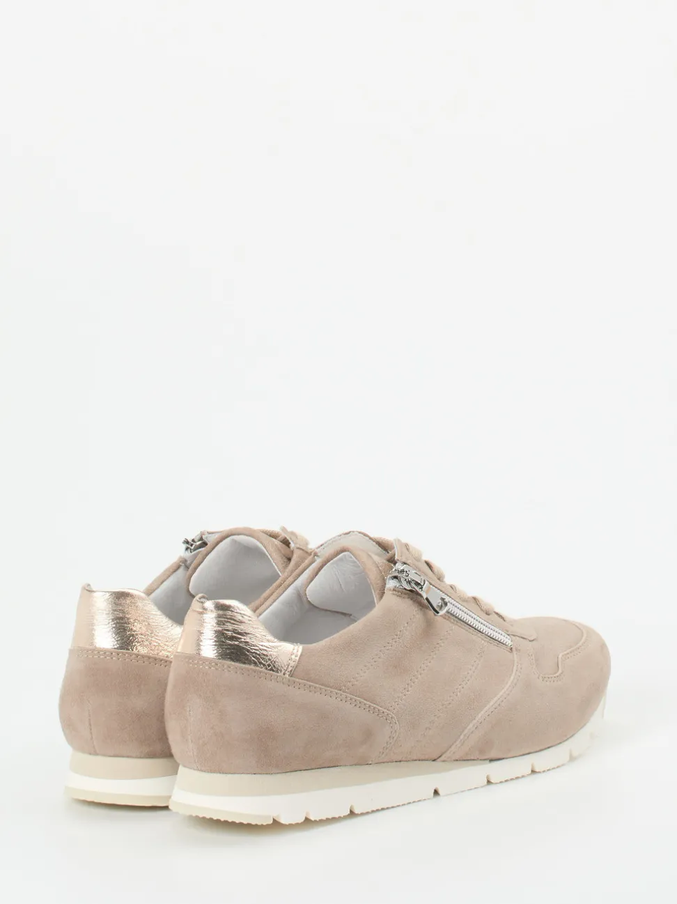 Semler – Komfort-Sneaker aus Veloursleder beige