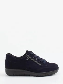Semler – Komfort-Sneaker aus Veloursleder Dunkelblau