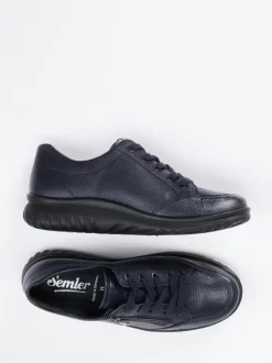 Semler – Komfort-Sneaker aus Elchleder Dunkelblau