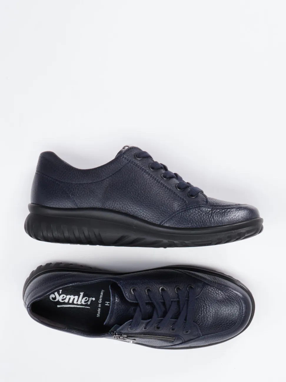 Semler – Komfort-Sneaker aus Elchleder Dunkelblau