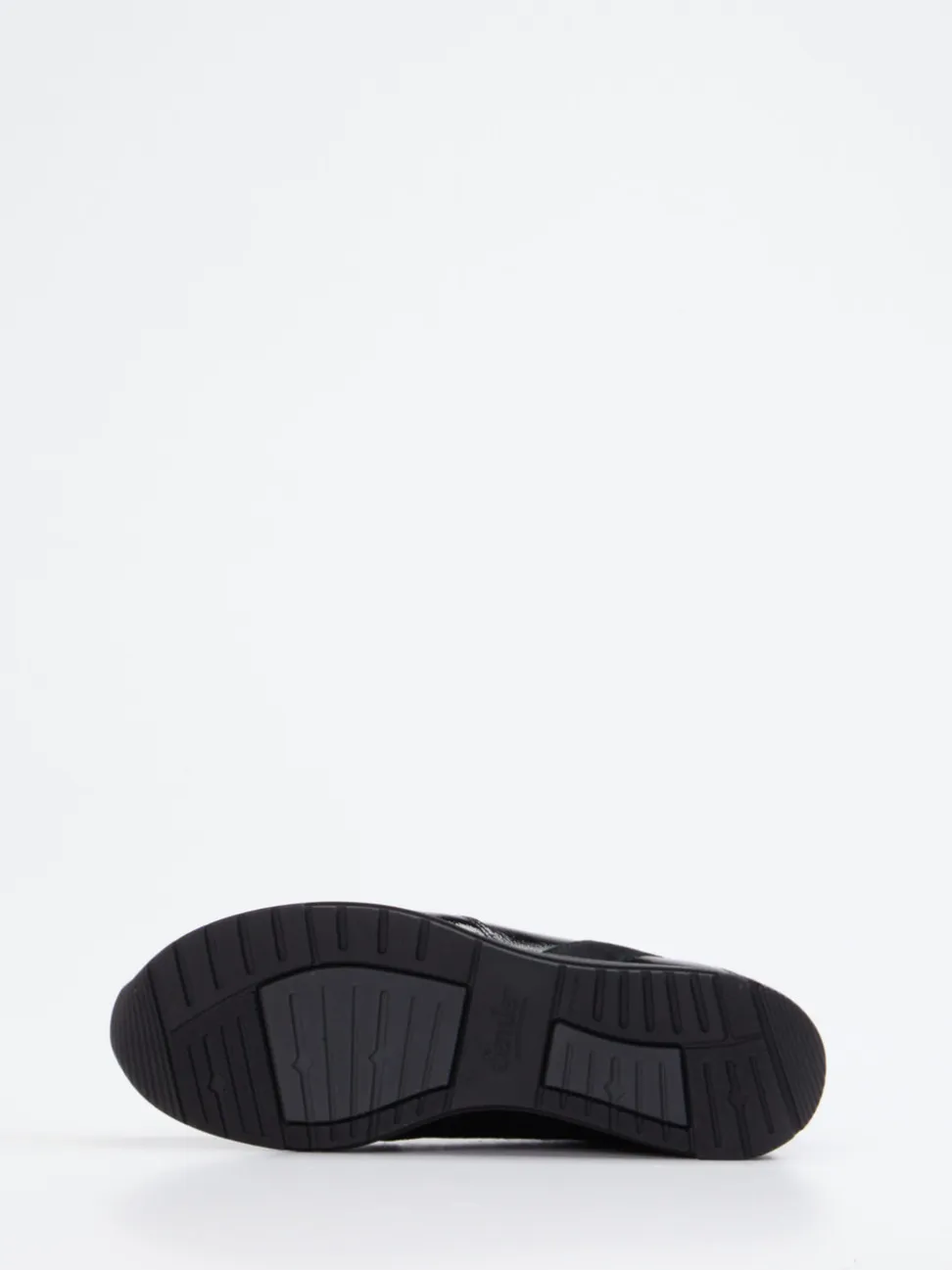 Semler – Komfort-Sneaker aus Velours- und Lackleder Schwarz