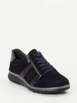 Semler – Komfort-Sneaker aus Veloursleder Dunkelblau