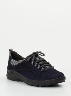 Semler – Komfort-Sneaker aus Veloursleder Dunkelblau