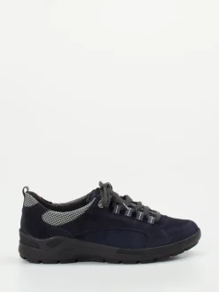 Semler – Komfort-Sneaker aus Veloursleder Dunkelblau