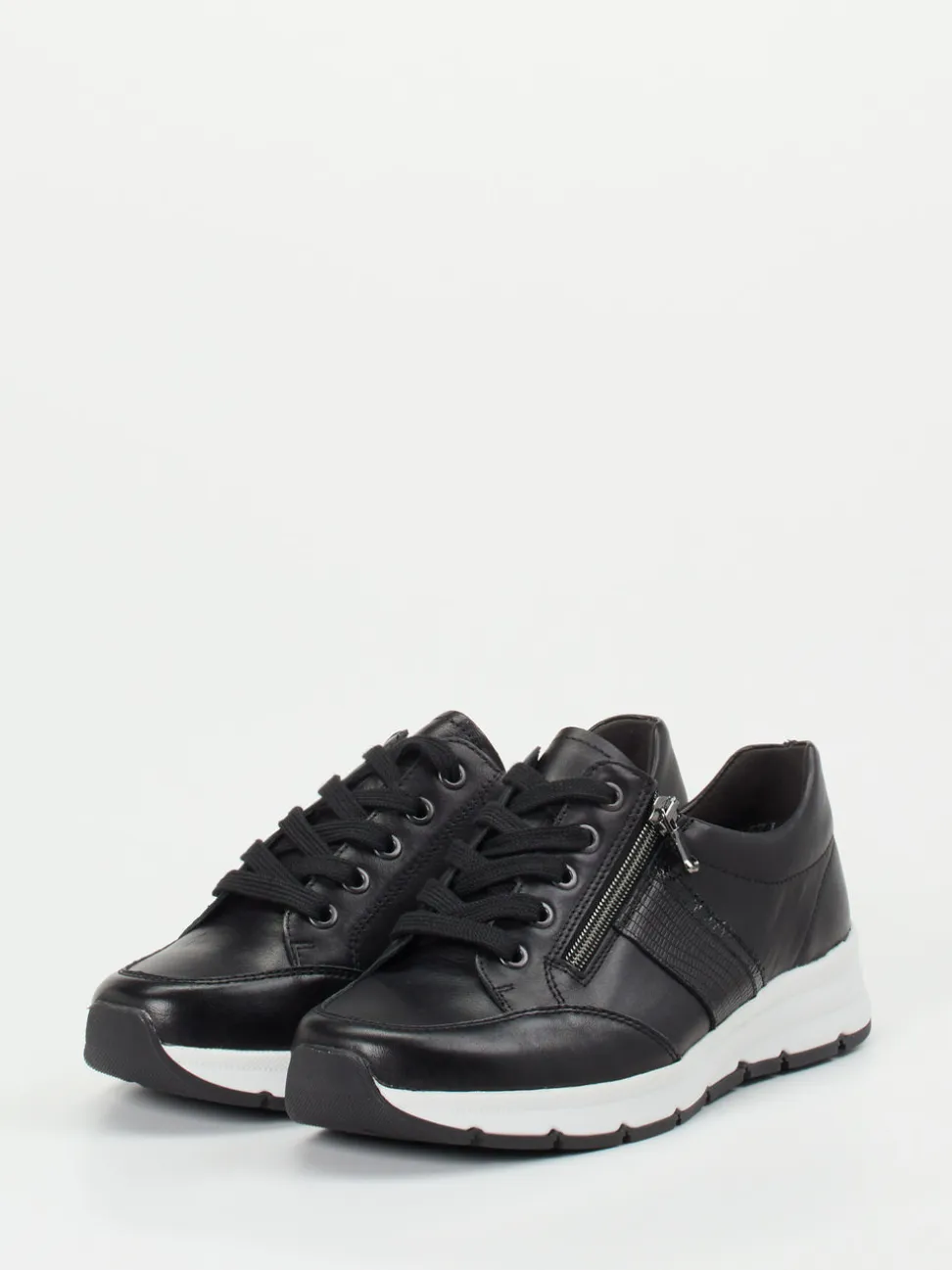 Semler – Komfort-Sneaker aus Kalbleder schwarz