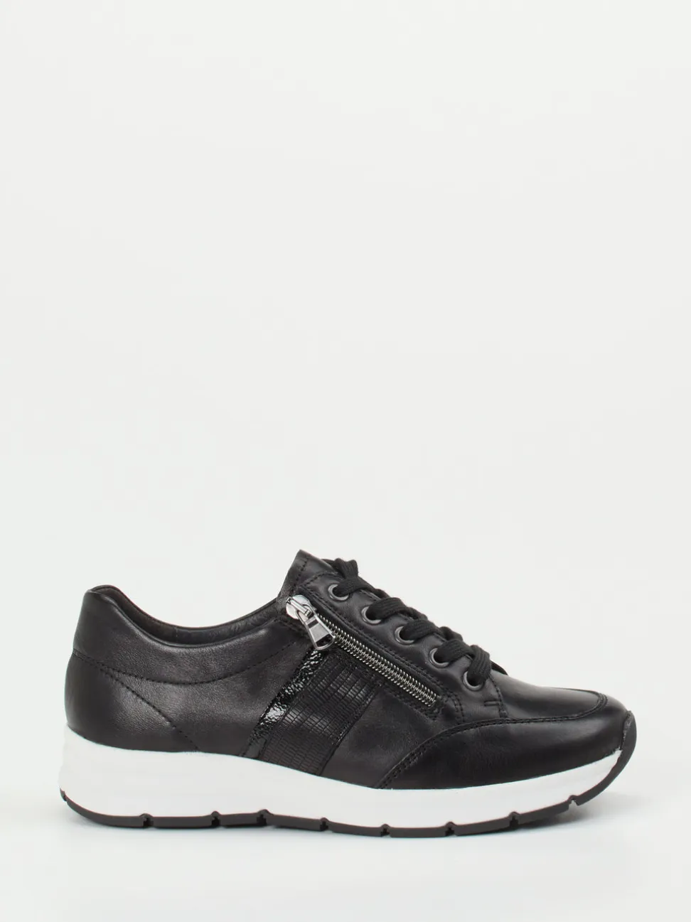 Semler – Komfort-Sneaker aus Kalbleder schwarz