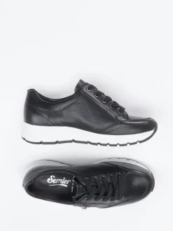 Semler – Komfort-Sneaker aus Kalbleder schwarz