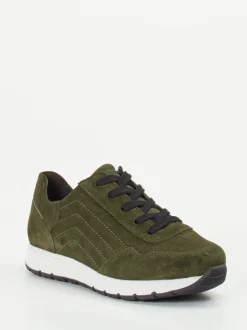 Semler – Komfort-Sneaker aus Veloursleder olivgrün