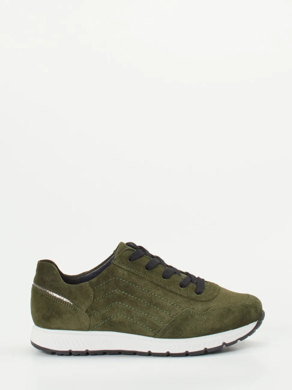 Semler – Komfort-Sneaker aus Veloursleder olivgrün