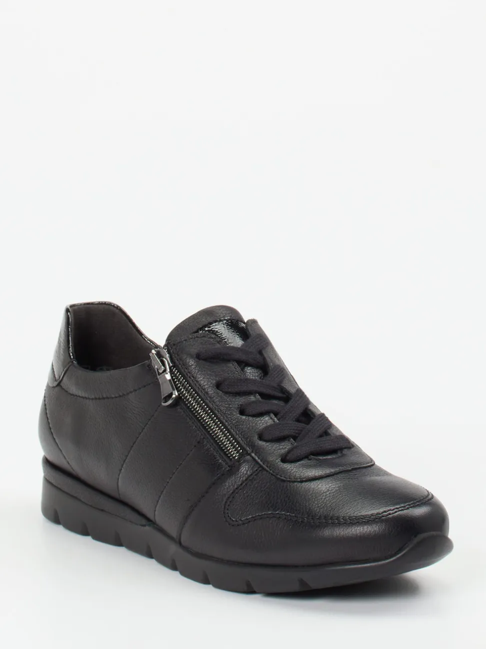 Semler – Komfort-Sneaker aus Kalbleder Schwarz