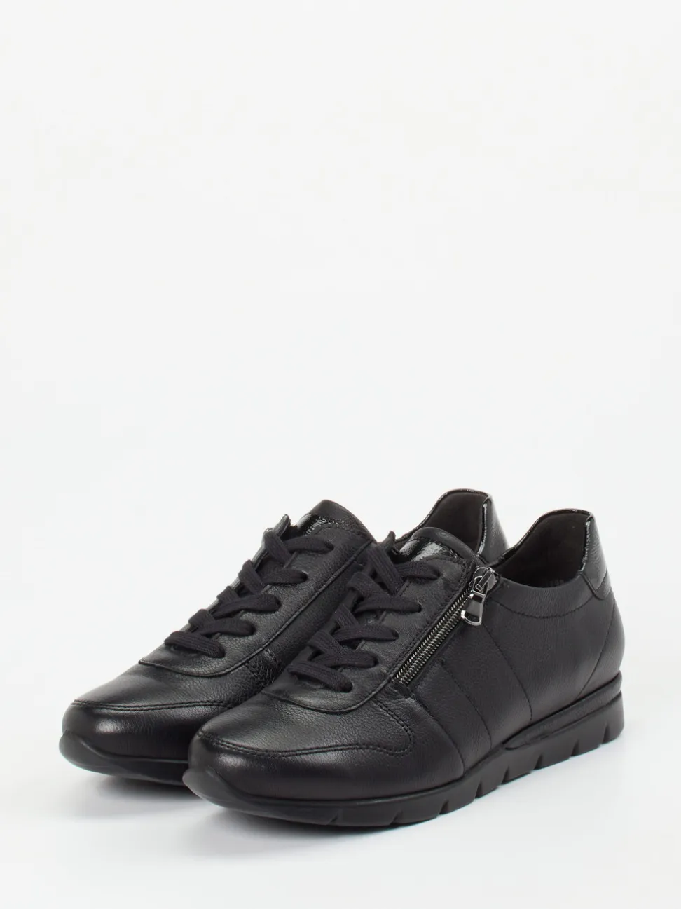 Semler – Komfort-Sneaker aus Kalbleder Schwarz