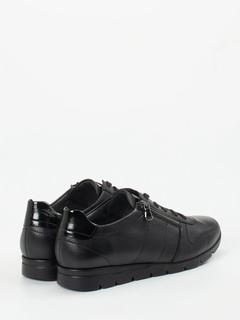 Semler – Komfort-Sneaker aus Kalbleder Schwarz