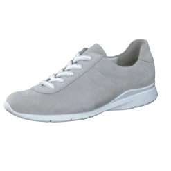 Semler – Komfort-Sneaker aus Veloursleder hellgrau