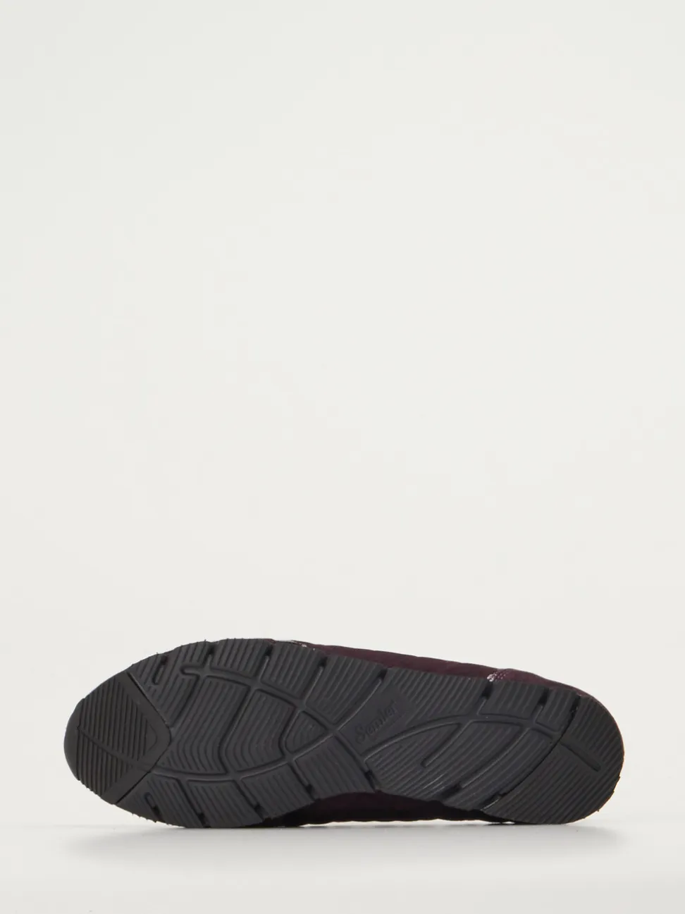 Semler – Komfort-Sneaker aus Veloursleder brombeer