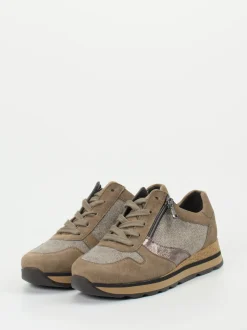 Semler – Komfort-Sneaker aus Veloursleder taupe