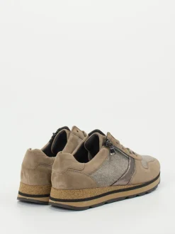 Semler – Komfort-Sneaker aus Veloursleder taupe