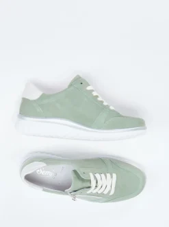Semler – Komfort-Sneaker aus Veloursleder grün