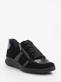 Semler – Komfort-Sneaker aus Leder Schwarz
