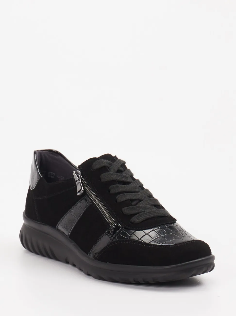 Semler – Komfort-Sneaker aus Leder Schwarz