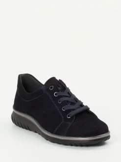 Semler – Komfort-Sneaker aus Veloursleder Dunkelblau
