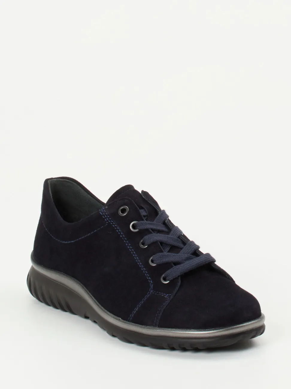 Semler – Komfort-Sneaker aus Veloursleder Dunkelblau