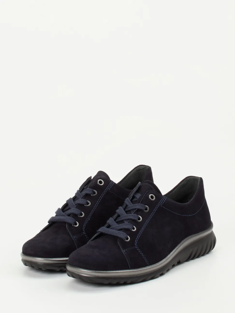 Semler – Komfort-Sneaker aus Veloursleder Dunkelblau