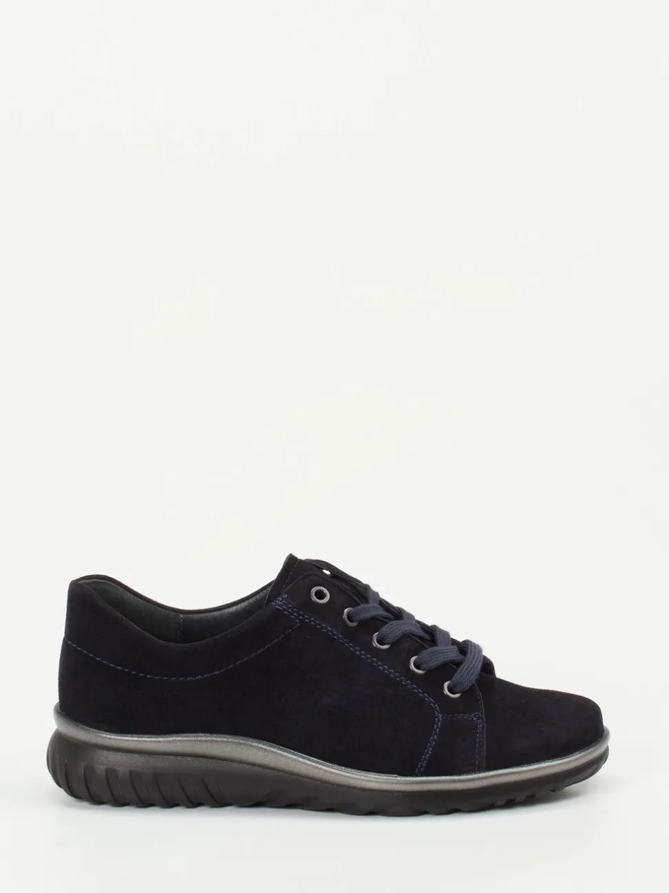 Semler – Komfort-Sneaker aus Veloursleder Dunkelblau