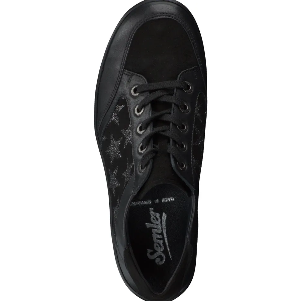 Semler – Komfort-Sneaker aus Kalbleder Schwarz