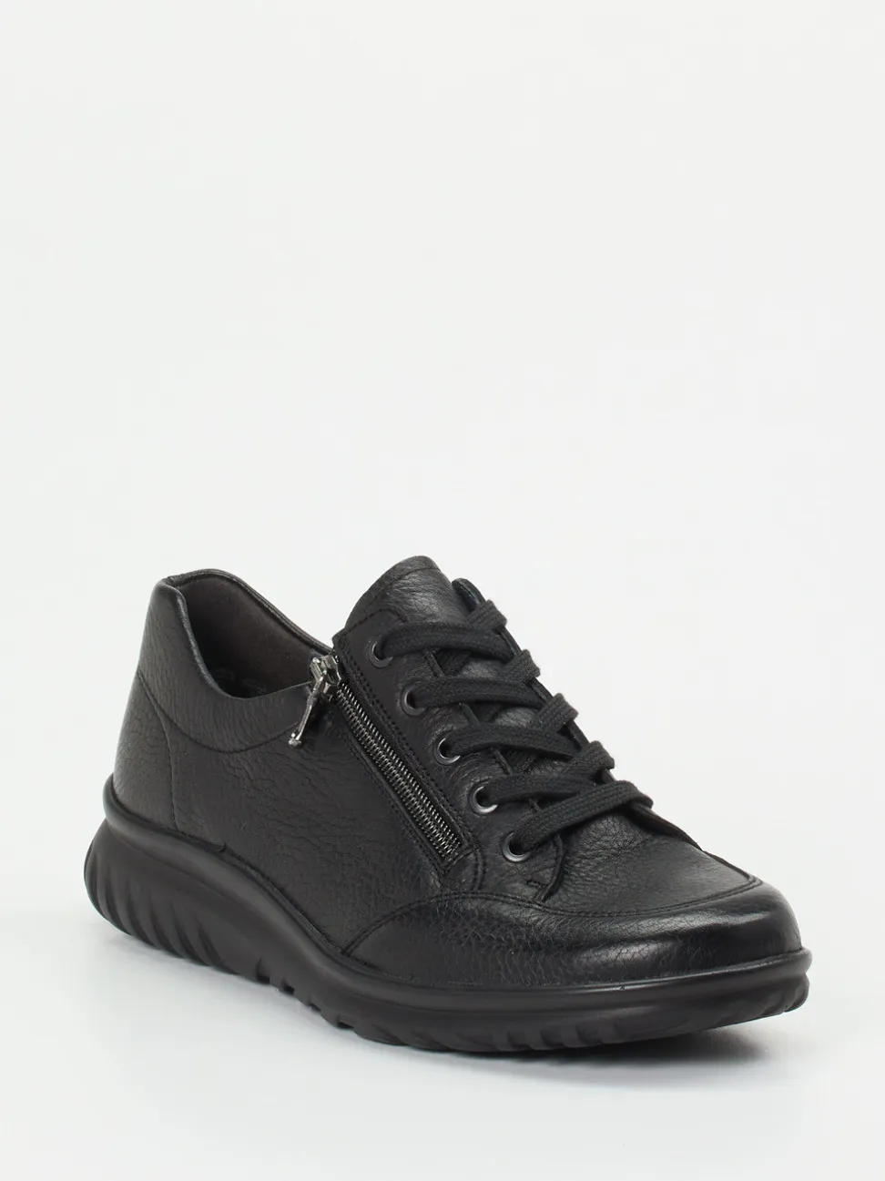 Semler – Komfort-Sneaker aus Hirschleder Schwarz