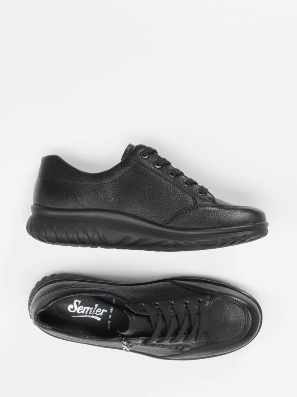 Semler – Komfort-Sneaker aus Hirschleder Schwarz