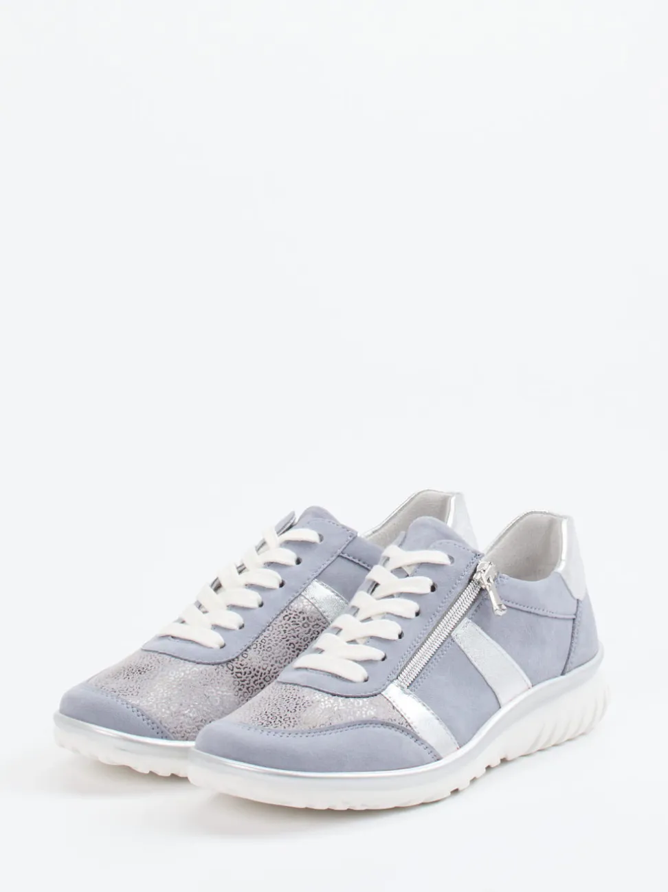 Semler – Komfort-Sneaker aus Stretch und Veloursleder