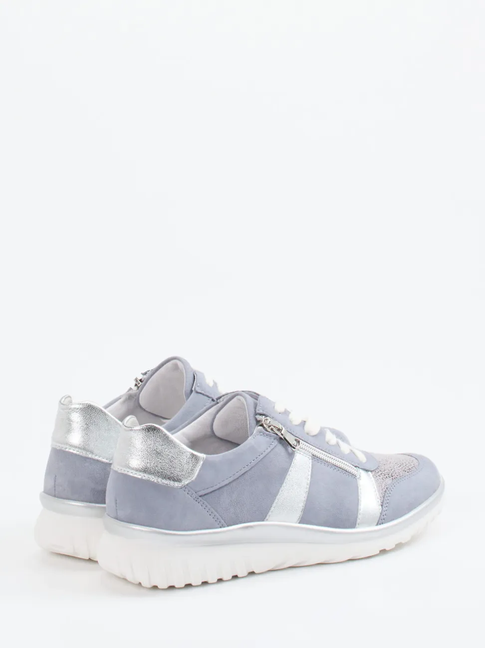 Semler – Komfort-Sneaker aus Stretch und Veloursleder