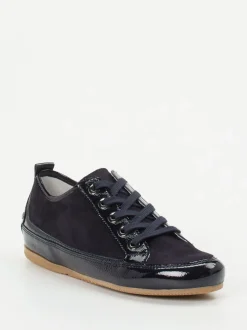 Semler – Komfort-Sneaker aus Veloursleder Dunkelblau