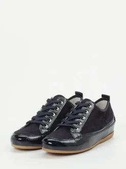 Semler – Komfort-Sneaker aus Veloursleder Dunkelblau