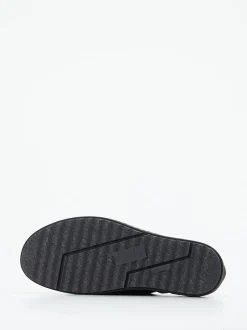 Semler – Komfort-Sneaker aus Veloursleder schwarz