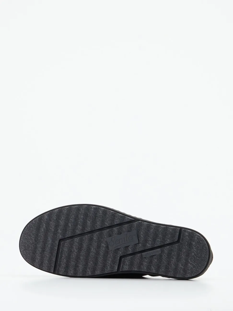 Semler – Komfort-Sneaker aus Veloursleder schwarz