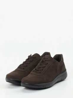 Semler – Komfort-Sneaker aus Veloursleder Dunkelbraun