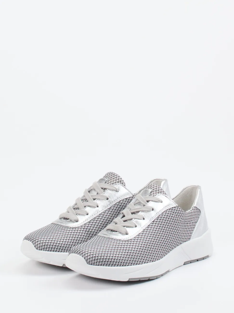 Semler – Komfort-Sneaker aus Textil silberfarben