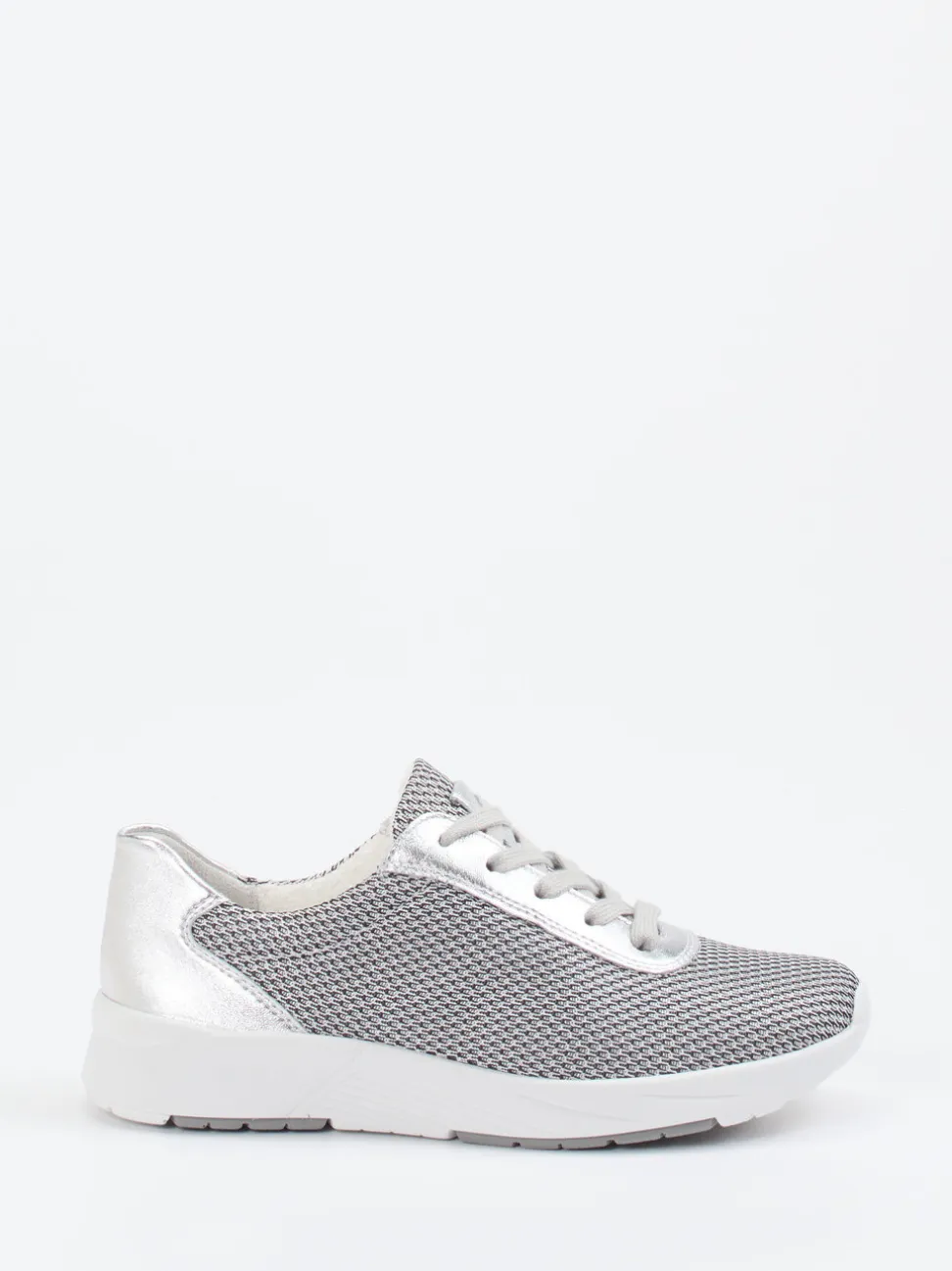 Semler – Komfort-Sneaker aus Textil silberfarben