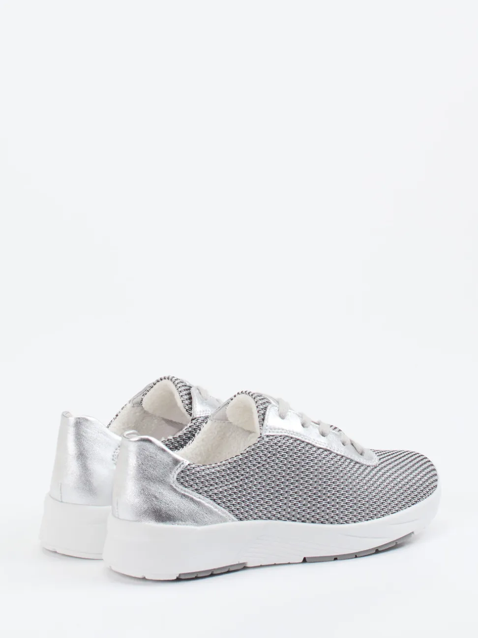 Semler – Komfort-Sneaker aus Textil silberfarben