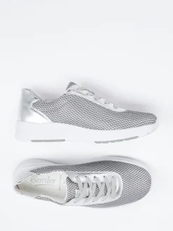 Semler – Komfort-Sneaker aus Textil silberfarben