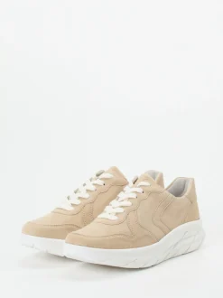 Semler – Komfort-Sneaker aus Veloursleder beige