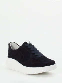 Semler – Komfort-Sneaker aus Veloursleder Dunkelblau