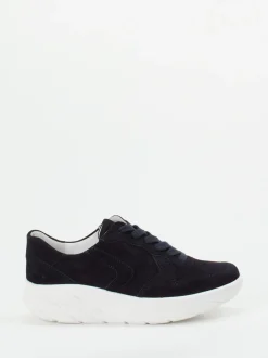Semler – Komfort-Sneaker aus Veloursleder Dunkelblau